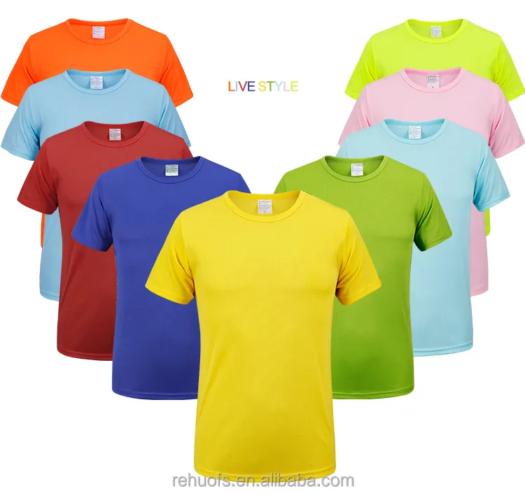 Chinese factory wholesale trim plain color T-shirt cotton blank men's T-shirt