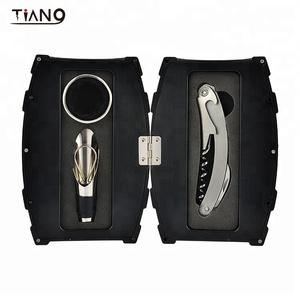 Bán Buôn 5 Mảnh Rượu Vang Chai Hình Mở Rượu Bộ Phụ Kiện Bộ Quà Tặng Đặt Chai Rượu Bộ - Product Image 4