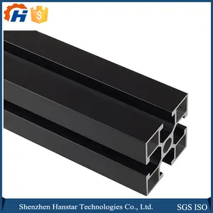 Hochwertige industrielle Aluminium profile Standard Schwarz eloxiertes Aluminium 4040 Vierkant rohr