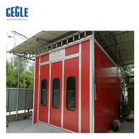 Cabine de pulvérisation de peinture, bleu, gonflable et bon marché, avec roues en alliage portable, cabine de four pour voitures mobiles