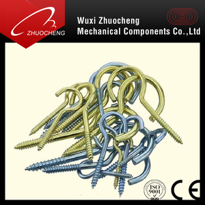 Kẽm Plated Hooks <span class=keywords><strong>C</strong></span> <span class=keywords><strong>Shape</strong></span> Mó<span class=keywords><strong>c</strong></span> Vít Vít Tự khai thá<span class=keywords><strong>c</strong></span> Hooks Vòng - Product Image 4