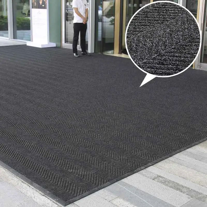 High Density Washable Nylon Printed Doormat Entrance Mat With Rubber Backing 100% Polypropylene Logo Mat