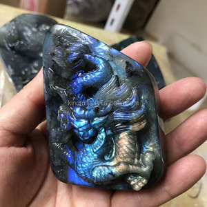 Personalizzato Intagliato A Mano <span class=keywords><strong>Labradorite</strong></span> Naturale Dragon Scultura Di <span class=keywords><strong>Cristallo</strong></span> Per La Decorazione - Product Image 2