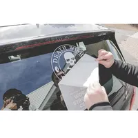 Пользовательская уличная устойчивая к ультрафиолетовому излучению высечка логотип переводная виниловая наклейка на окно автомобиля