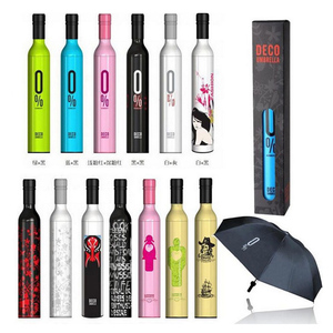 Paraguas Plegables Económicos para Promoción, Paraguas con Forma <span class=keywords><strong>de</strong></span> Botella <span class=keywords><strong>de</strong></span> Vino - Product Image 3