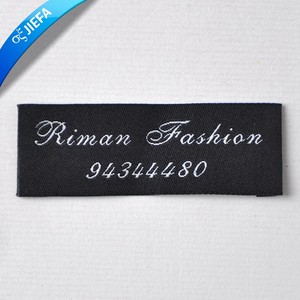 Etichetta intrecciata con logo di abbigliamento personalizzato di colore all'ingrosso - Product Image 6