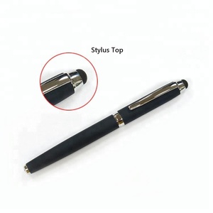 ปากกาลูกลื่นสำหรับหน้าจอสัมผัสปากกาลูกกลิ้งโลหะสีดำด้านมาใหม่ NM-1001 - Product Image 2