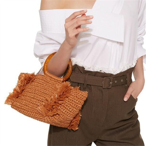 Bolso de Mano de <span class=keywords><strong>Rafia</strong></span> Estilo Verano 2019, Bolso de Hombro - Product Image 2