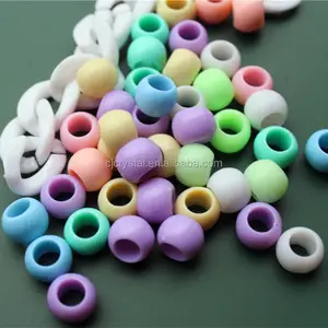 Pony plastic China beads factory, fashion loose candy beads,diy beads