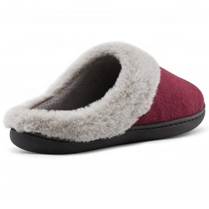 Breathable <strong>Wool</strong> <strong>Womens</strong> <strong>Slipper</strong> Anti-Slip House Shoes Fur <strong>Slippers</strong> - Product Image 6