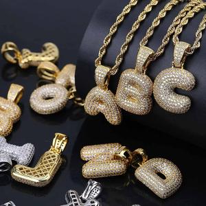 Hip Hop Dei Monili Zircone Cubico A-Z <span class=keywords><strong>Nome</strong></span> Personalizzato In <span class=keywords><strong>Argento</strong></span> Lettere Diamante Della <span class=keywords><strong>Collana</strong></span> Del Pendente <span class=keywords><strong>con</strong></span> campi da tennis Catena Per Le Donne Degli Uomini - Product Image 5