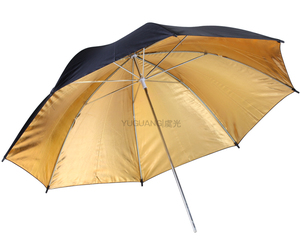Studio Photography 33" 84 cm Soft <strong>Light</strong> Reflect <strong>Umbrella</strong> Black Gold Colour - Product Image 3