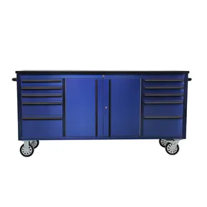 72 inch BLUE Stainless Steel garage tools trolley / tool chest