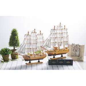 Modelo de barco a escala de madera de estilo europeo, Kits de modelos de montaje de barco de vela clásica