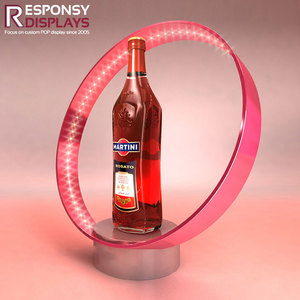 Acryl Aanrecht Likeur Display Stand Met Led Licht Voor Wodka Whisky Showcase Houder In Bar Club En Winkel - Product Image 5