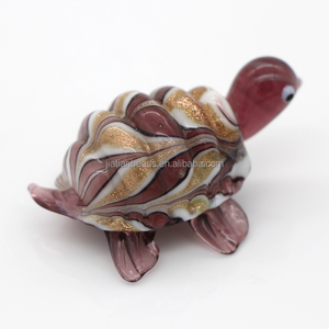 Lâmpada de vidro de murano, tartaruga de vidro fofa artesanal, estatueta de animal do mar - Product Image 5