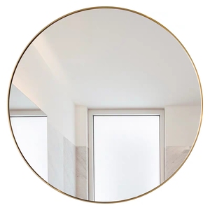 Wholesale Factory New Arrival Commercial Hospitality <strong>Industry</strong> Powder Coated Aluminum Metal Frame Decorative Round <strong>Wall</strong> <strong>Mirrors</strong> - Product Image 1