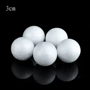 Bola de poliestireno Extra grande de 3cm, espuma de poliestireno blanca para manualidades DIY, suministros de decoración para fiesta de navidad, regalos, gran oferta