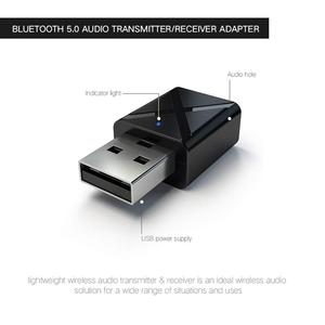 Émetteur-récepteur Bluetooth USB KN320, <span class=keywords><strong>2</strong></span> en 1, émetteur-récepteur Bluetooth 5.0 USB, adaptateur audio AUX pour TV/PC/voiture - Product Image 3