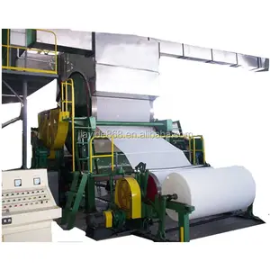 Zhengzhou JYD HOT SELL 2400mm 8 ton waste paper recycle machinery, toilet tissue paper making machine