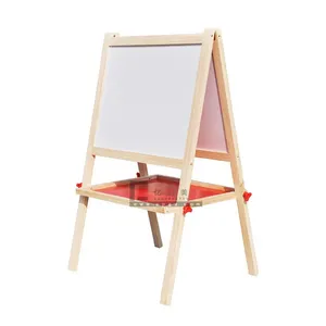 Everpretty meubels hout frame whiteboard stand, flip grafiek board, schilderen board
