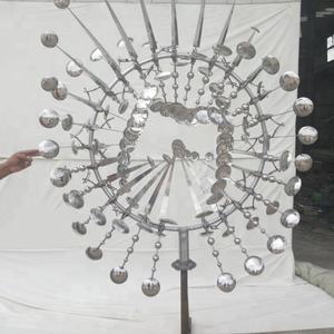 Beliebte Neue Design Moderne Garten Im Freien Metall Edelstahl 2 mt Durchmesser Kinetische Skulptur Wind - Product Image 1
