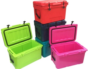 Ssky Hard Coolers Roto Molded Plastic 65L Food PE Customized Waterproof Storage Box Insulated Cooler Waterproof Box for Outdoor