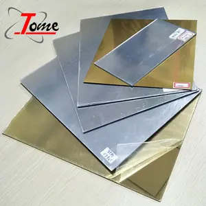 Perspex Cermin Sheet 2Mm 3Mm Warna Emas Akrilik Diekstrusi Iklan Cetak Tahan Air Printing & Ukiran untuk Iklan