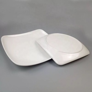Platos Cuadrados Blancos de Melamina Ecológica para <span class=keywords><strong>Restaurante</strong></span> - Product Image 1