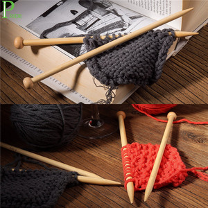 Ensemble d'accessoires de couture comprenant 36 <span class=keywords><strong>aiguilles</strong></span> à tricoter <span class=keywords><strong>droites</strong></span> en bambou, grande capacité, 12 crochets à dentelle petits, ciseaux, règles - Product Image 2
