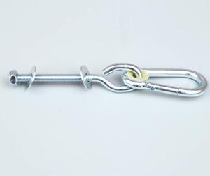 Crochet pivotant galvanisé, raccord de fil de bois avec clips à ressort de mousqueton en acier - Product Image 5