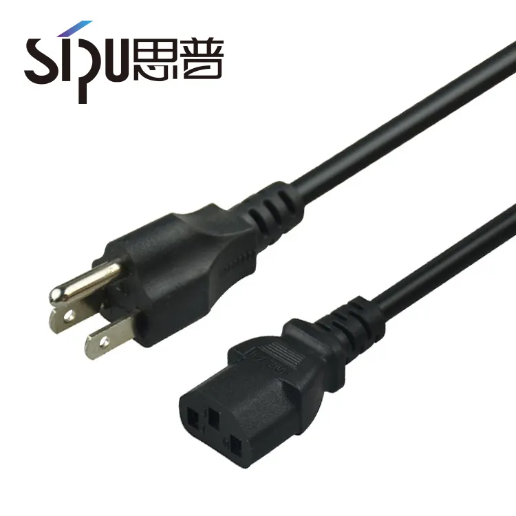 SIPU us 3 pin male plug to female c13 220v usa power cable 3 prong lock power adapter ac power cord