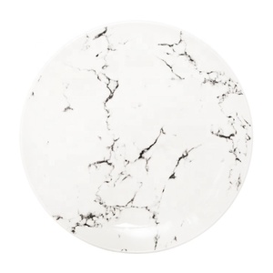 Assiettes en céramique avec logo personnalisé, dédie aux hommes, vente en gros, plats en porcelaine de marbre, bon marché - Product Image 1