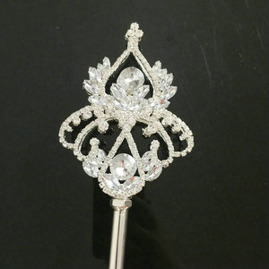 Royal Crown style Scettro Wand Strass Concorso di Bellezza Da Sposa Da Sposa Magia Fairy Queen Double Side regina scettro forl <span class=keywords><strong>vendita</strong></span> - Product Image 2