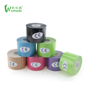 Plester atletik bebas lateks 2 ", pita kinesiologi serat Rayon mengurangi nyeri otot - Product Image 4