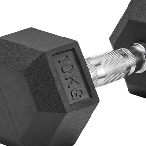 Haltères hexagonaux en caoutchouc noir bon marché pour la <span class=keywords><strong>salle</strong></span> <span class=keywords><strong>de</strong></span> <span class=keywords><strong>sport</strong></span>, équipement <span class=keywords><strong>de</strong></span> gym Pilot Sports, haltères hexagonaux en caoutchouc pour usage en <span class=keywords><strong>salle</strong></span> <span class=keywords><strong>de</strong></span> <span class=keywords><strong>sport</strong></span> - Product Image 3