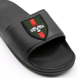 Son yeni varış OEM tasarımcı PU terlik sandalet özel erkekler düz slaytlar erkekler için - Product Image 3