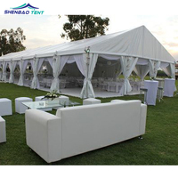 Tente industrielle à structure en aluminium, grande tente extérieure en forme de A pour événements, chapiteau blanc pour mariages, fêtes, événements, églises, à vendre