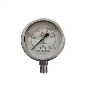 HF 100Mm 4 "Alat Ukur Tekanan Air Harga Pabrik Kualitas Tinggi Minyak Hidrolik Penuh Tekanan Gauge