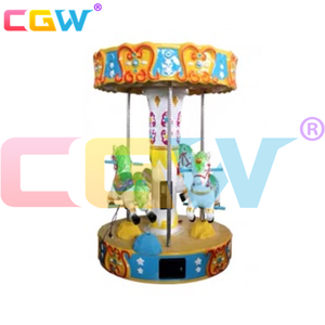 Máquina de <span class=keywords><strong>Juegos</strong></span> de Carrusel de Caballitos de Fibra de Vidrio CGW Euro Coin Arcade para Niños - Product Image 5