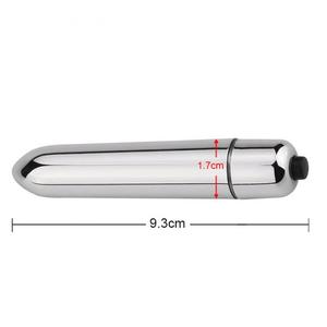 Mini Vibratore Proiettile Argento per Donne, Giocattolo Erotico per Punto G, Massaggiatore Tascabile per Sesso Lesbico e Vaginale - Product Image 2