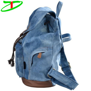 <span class=keywords><strong>Sac</strong></span> à <span class=keywords><strong>dos</strong></span> vintage en toile bleu <span class=keywords><strong>jean</strong></span> - Product Image 2
