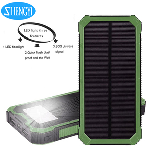 Montañismo al aire libre <span class=keywords><strong>precio</strong></span> barato <span class=keywords><strong>mejor</strong></span> <span class=keywords><strong>calidad</strong></span> universal Cargador Solar banco de energía con luz para el teléfono móvil - Product Image 2