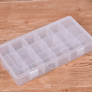 Caja de almacenamiento de plástico transparente extraíble organizador pp con 18 divisores - Product Image 1