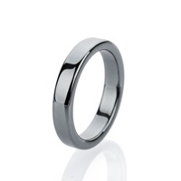 Bague en hématite magnétique, bague en hématite noire naturelle, bague simple en pierre précieuse hématite pour homme et femme