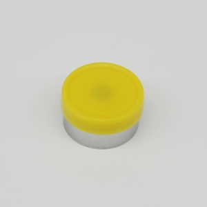 Tapa <span class=keywords><strong>abatible</strong></span> superior de crimpado, Vial de inyección suave, color amarillo, 13mm, precio de fábrica - Product Image 5