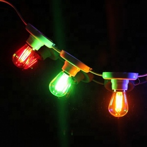 장식 <span class=keywords><strong>S14</strong></span> 1W 2W RGB 다채로운 Led 필라멘트 전구