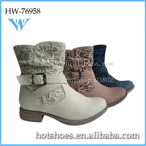 Charme dentelle féminin chaussures sexy belle dame robe bottes - Product Image 1