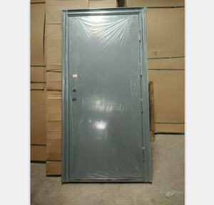 Puerta de Seguridad Exterior de Acero <span class=keywords><strong>con</strong></span> Rejilla de Ventilación de Hierro, Último Modelo Popular para el Hogar - Product Image 3