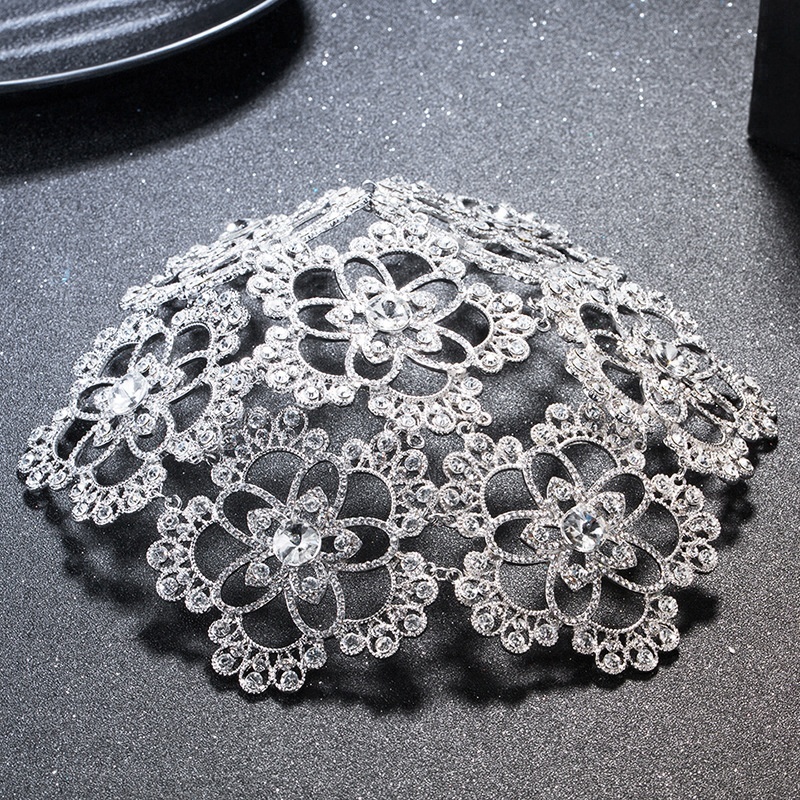 Винтажные серебряные конкурсные круглые короны со стразами Цветочные Свадебные украшения для волос свадебный головной убор Тиара Свадебные аксессуары для волос